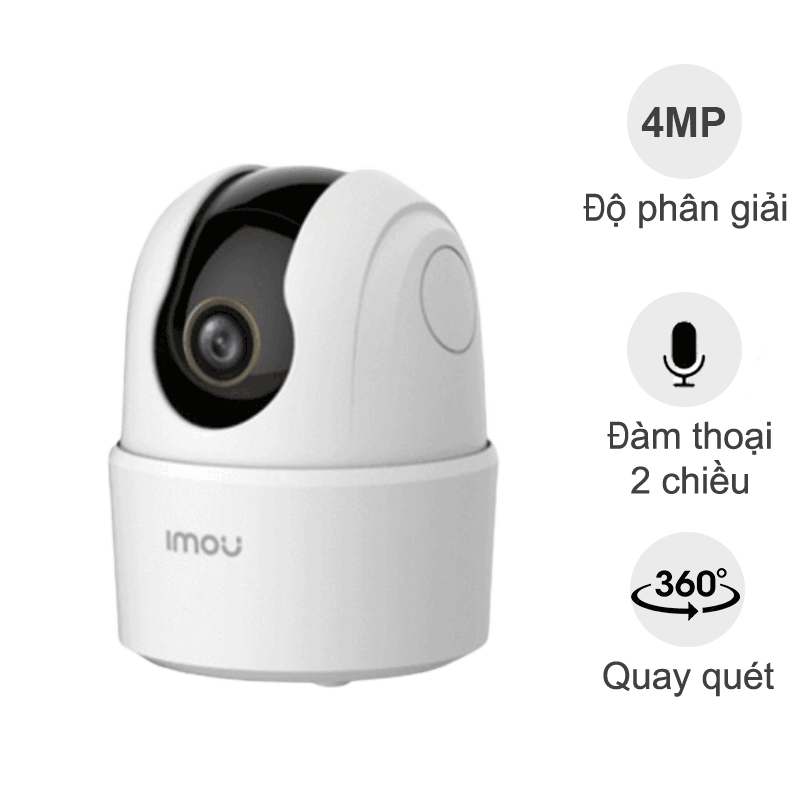 Camera iMou Ranger 2C 4MP TA42P/ A42P (4MP, đàm thoại 2 chiều, quay quét PTZ, video QHD)