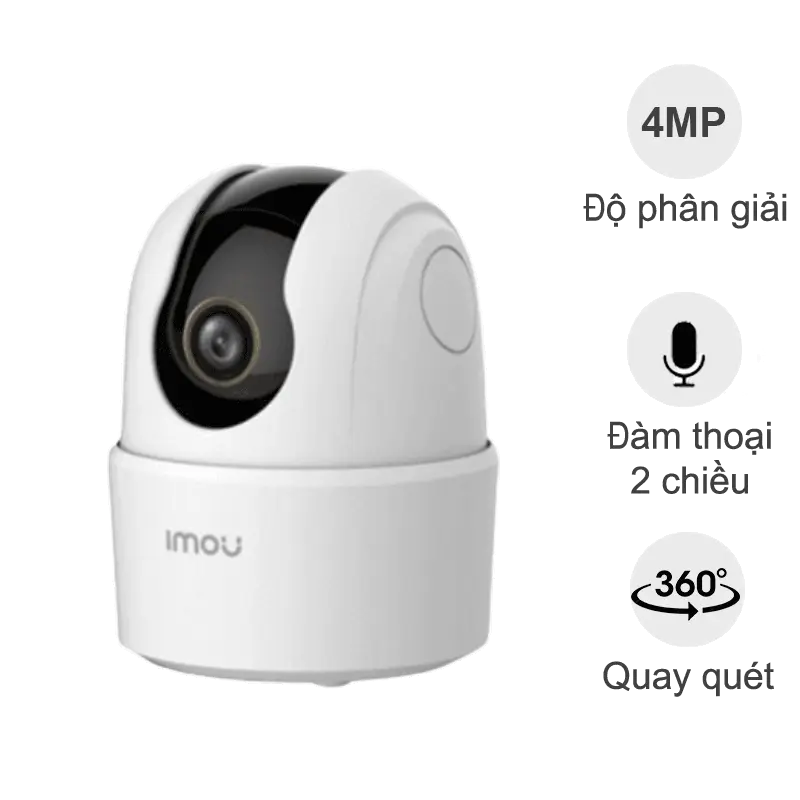 Camera iMou Ranger 2C 4MP TA42P/ A42P (4MP, đàm thoại 2 chiều, quay quét PTZ, video QHD)