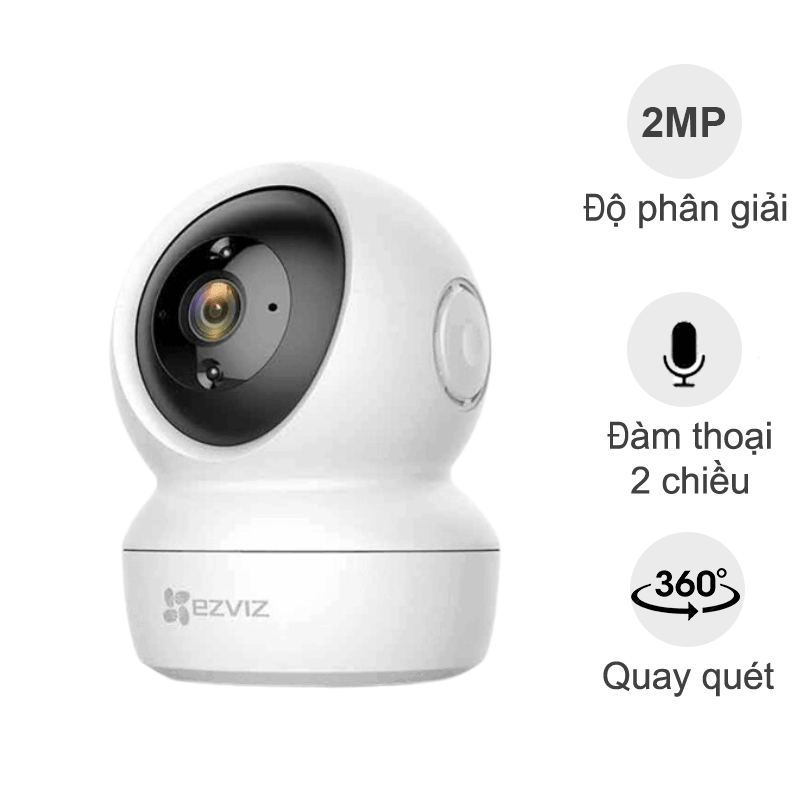 Camera IP Wifi Ezviz CS-C6N 1080P (đàm thoại, quay quét, H265)