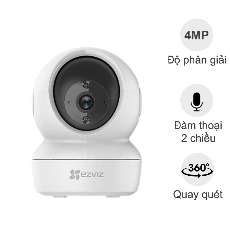 Camera IP Wifi Ezviz CS-C6N 4MP (đàm thoại, quay quét, H265)
