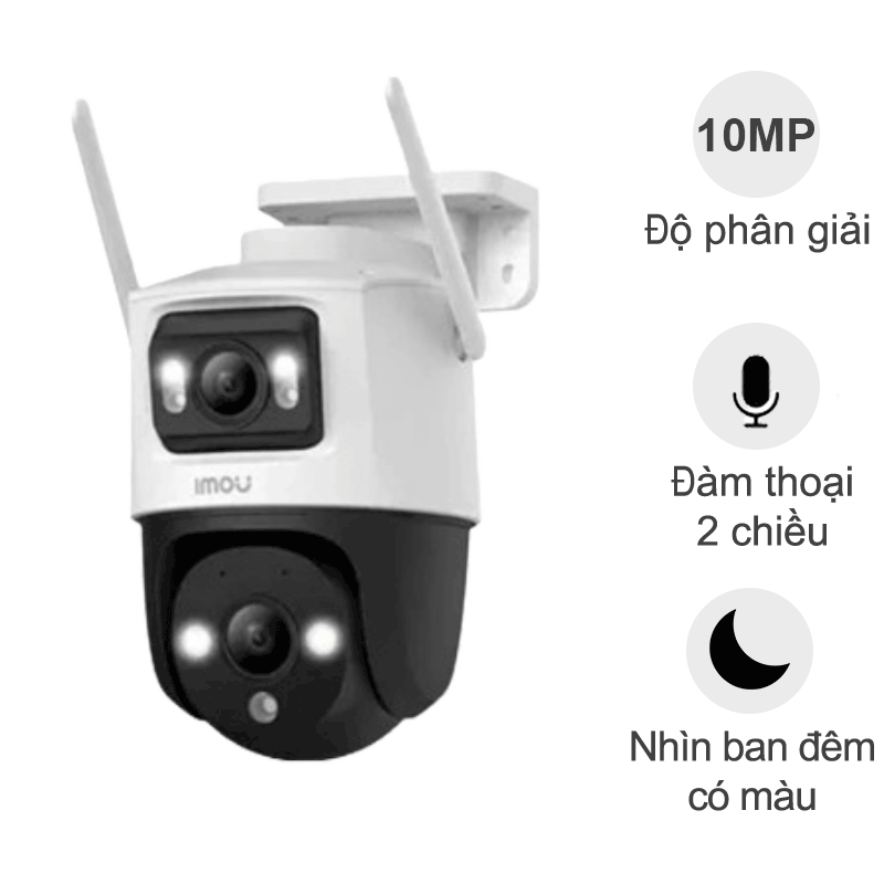 Camera ngoài trời iMou Cruiser Dual S7XP (5MP + 5MP, IP66, đàm thoại, đêm full màu)