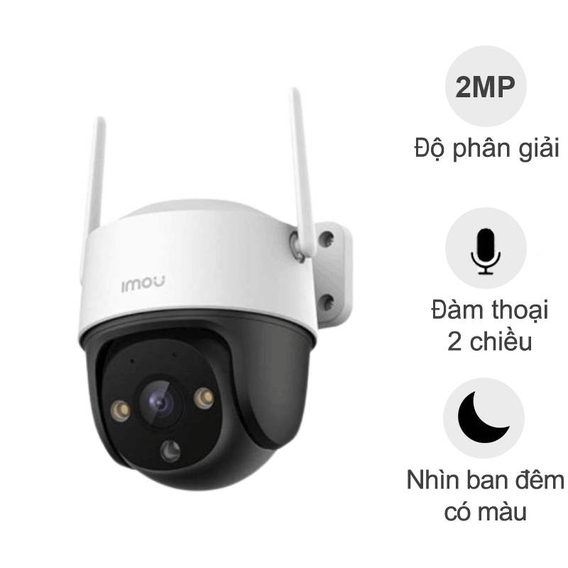 Camera ngoài trời iMou Cruiser SE+ S21FEP (2MP, đàm thoại, quay quét, đêm full màu)