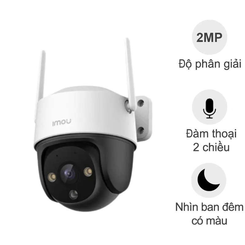 Camera ngoài trời iMou Cruiser SE+ S21FEP (2MP, đàm thoại, quay quét, đêm full màu)