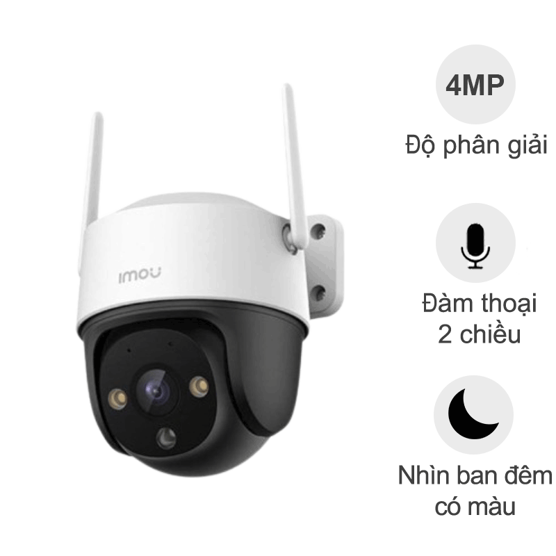Camera ngoài trời iMou Cruiser SE+ S41FEP (4MP, đàm thoại, quay quét, đêm full màu)