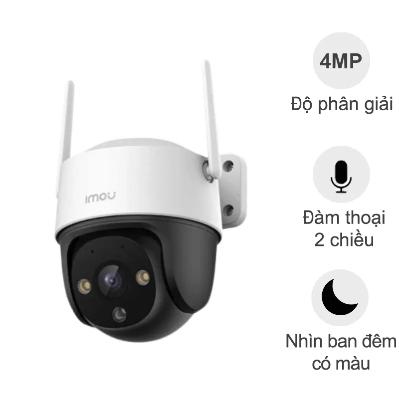 Camera ngoài trời iMou Cruiser SE+ S41FEP (4MP, đàm thoại, quay quét, đêm full màu)