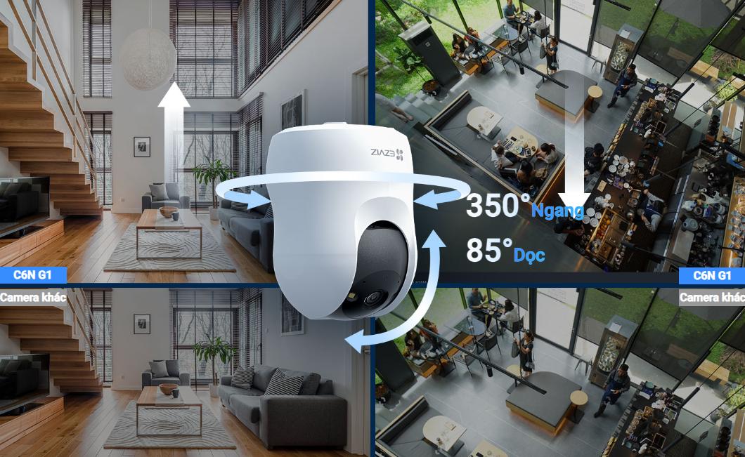 Camera Wifi Ezviz CS-C6N G1 3MP (2K, gọi điện qua app, quay quét, đêm full màu)