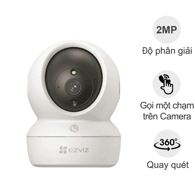 Camera Wifi Ezviz CS-H6C Pro (1080P, gọi điện qua app, quay quét, đêm full màu)