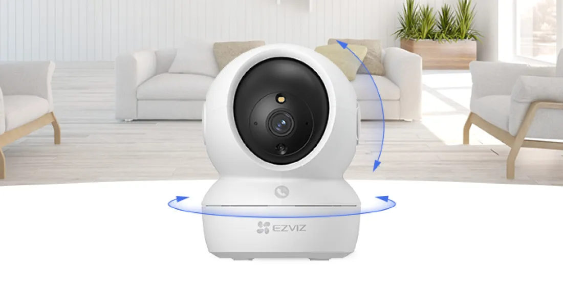 Camera Wifi Ezviz CS-H6C Pro 3MP (2K, gọi điện qua app, quay quét, đêm full màu)