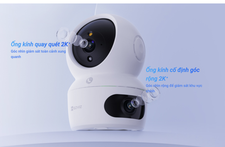 Camera Wifi Ezviz CS-H7C Dual (4MP+4MP, đàm thoại, quay quét)