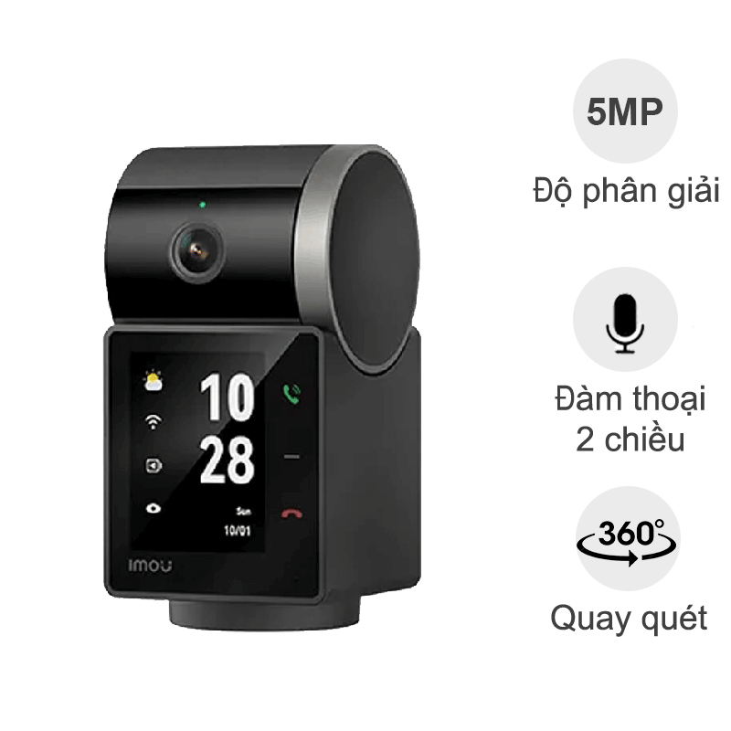 Camera Wifi gọi điện iMou Rex VT Pro S2VBP-5M0WR (5MP, có pin sạc, đàm thoại, quay quét)