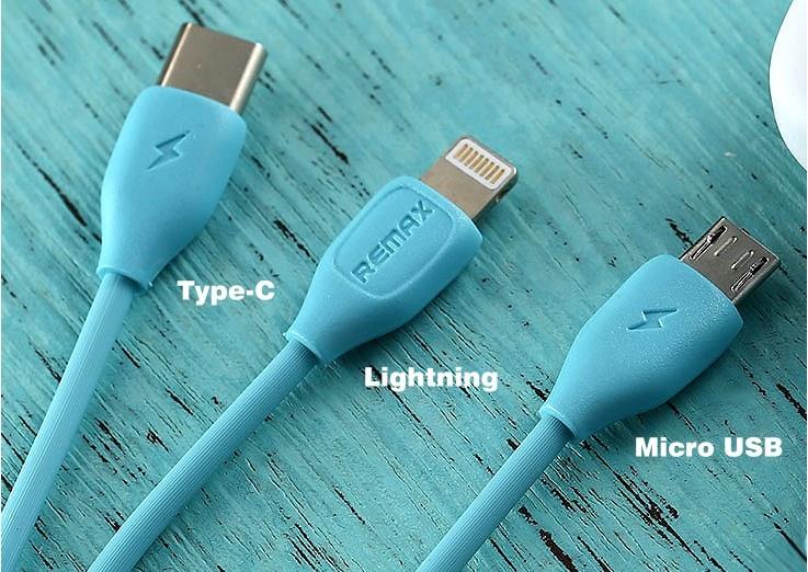 Cáp 3 trong 1 (micro+lightning+ Type C) Remax Lesu RC-050th