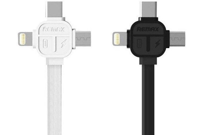 Cáp 3 trong 1 (micro+lightning+ Type C) Remax Lesu RC-066