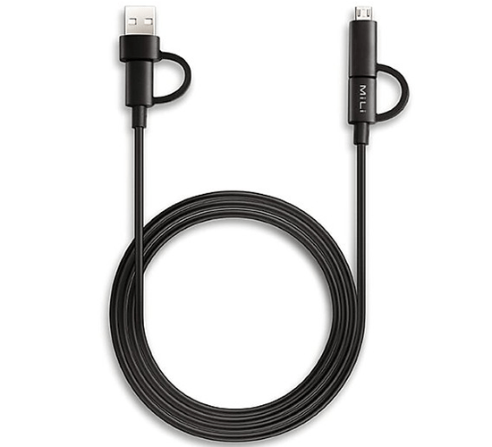 Cáp 4 trong 1 MiLi Micro USB-USB-A-Type C- HX-L41BK