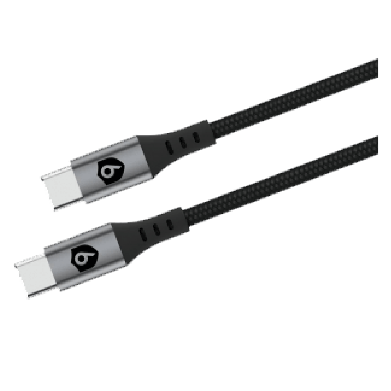 Cáp 9FIT USB-C to USB-C 1M Black - 9FCA001B