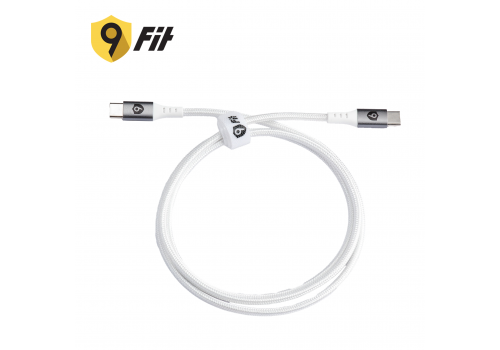 Cáp 9FIT USB-C to USB-C 1M White  - 9FCA001W