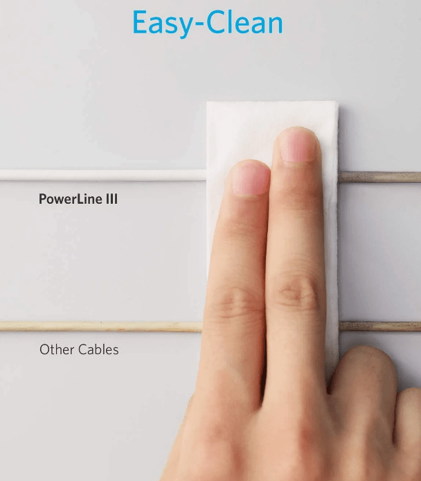 Cáp Anker PowerLine III Lightning - Dài 1.8m - A8813 Trắng