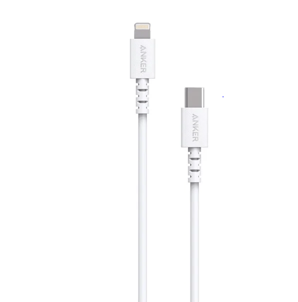 Cáp Anker PowerLine Select Lightning to USB-C, dài 0.9m - A8612 Trắng