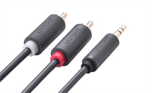 Cáp audio 1 ra 2 RCA (hoa sen) 3M Ugreen UG-10512