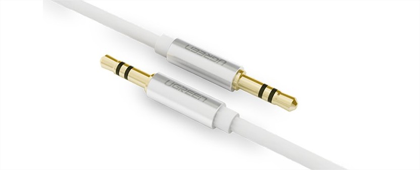 Cáp Audio 3.5mm dây tròn 0,5M Ugreen UG-10732 mạ vàng 24K