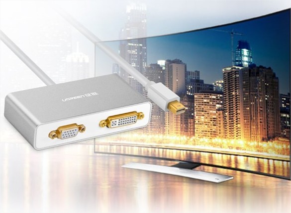 Cáp chuyển đổi 3 trong 1 Mini displayport to HDMI / VGA / DVI Ugreen UG-10438