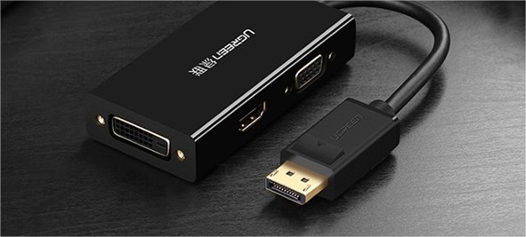 Cáp chuyển đổi Displayport to HDMI + VGA + DVI Ugreen UG-20420