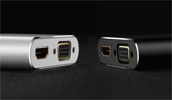 Bộ chuyển đổi mini DisplayPort sang HDMI/VGA, Ugreen - 20421 màu bạc dài 25cm