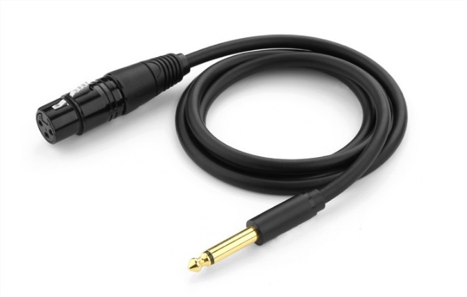 Cáp chuyển đổi từ 6.5mm sang AV Cannon (XLR) âm dài 2M cho microphone, stereo, mixer, amplifier, camera Environment Ugreen UG-20719