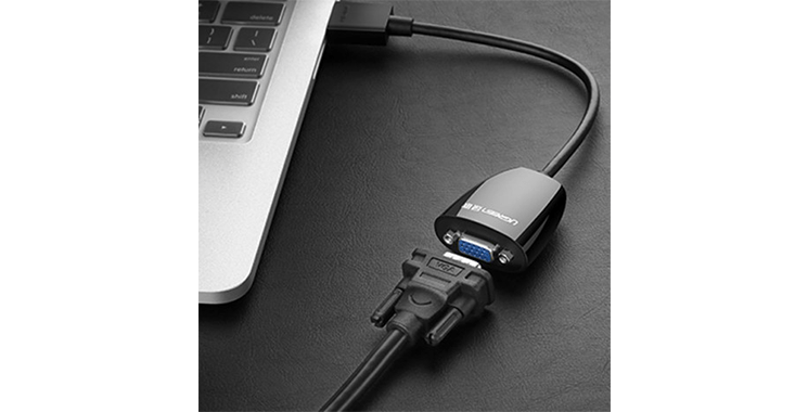 Bộ chuyển đổi HDMI sang VGA màu đen Ugreen (40253) MM102