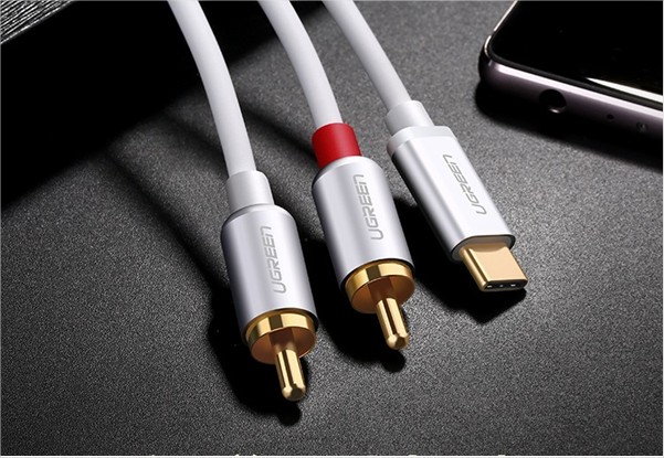 Cáp chuyển đổi USB Type C to RCA dài 1m Ugreen 30734