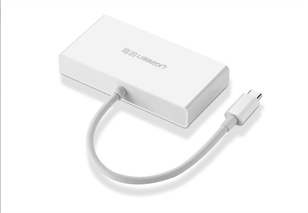 Cáp chuyển đổi USB Type-c sang VGA kèm Hub USB 3.0 Ugreen 40375