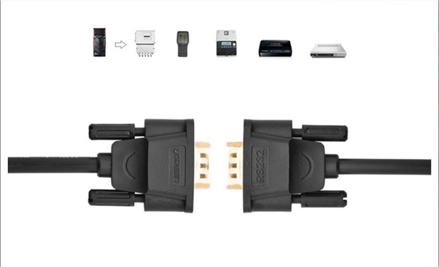 Cáp cổng Com Rs232 9 chân dương sang Com 9 chân âm (9M/9F) dài 2m Ugreen UG-20146