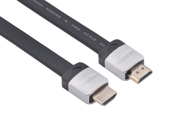 Cáp HDMI dẹt 1M Ugreen hỗ trợ 3D, 4K Ugreen UG-10259