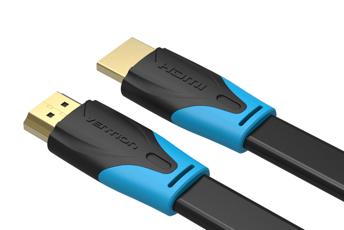 Cáp HDMI Vention dẹt 4K, 3D, mạ vàng VAA-B02-L200 2m