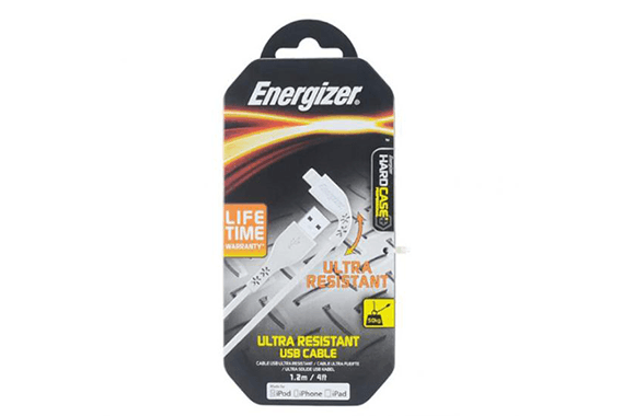 Cáp Lightning LW Energizer 1.2m màu trắng - C41UBLIGWHT