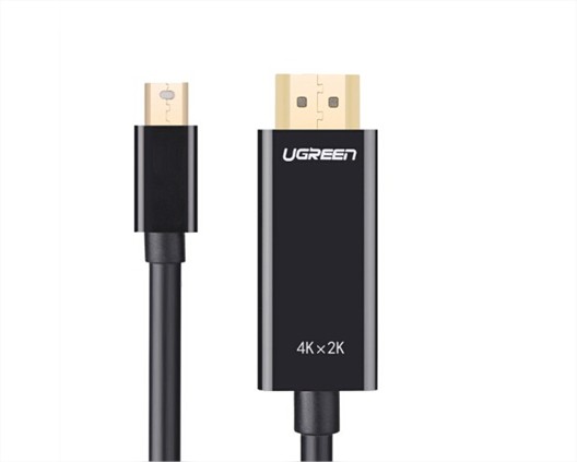 Cáp Mini DisplayPort (Thunderbolt) to HDMI dài 3M độ phân giải 4K Ugreen 10455 (Màu Đen)