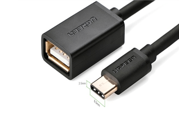 Cáp OTG USB Type C sang USB 2.0 chuẩn A cổng âm Ugreen 30175