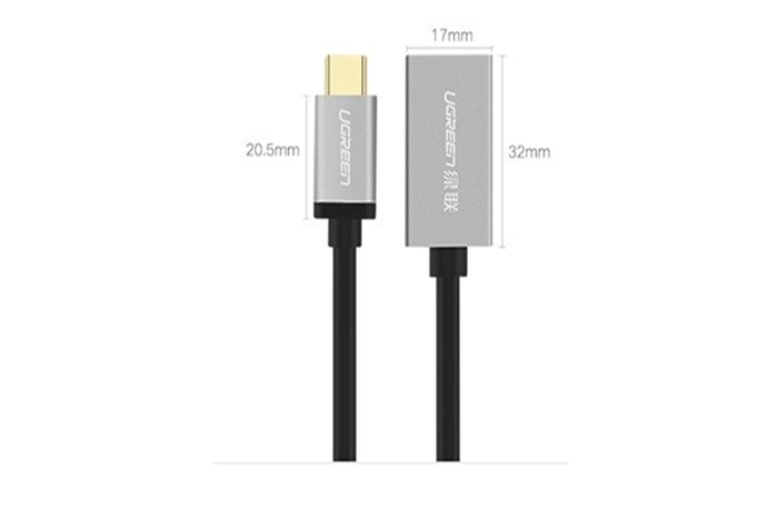 Cáp OTG USB-C sang USB 3.0 chuẩn A cổng âm Ugreen 30645