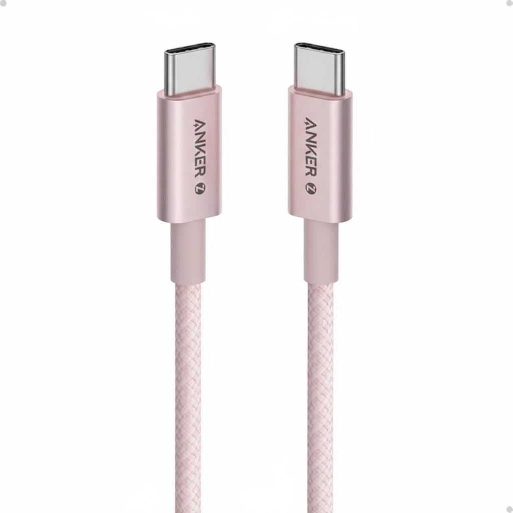 Cáp sạc Anker Zolo C-C 1m Nylon Hồng (Pink) B2B_A8060