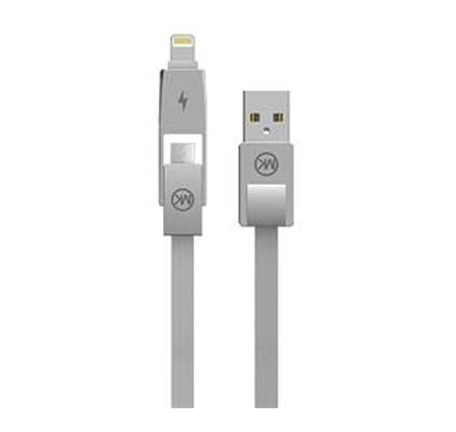 Cáp sạc đa năng 2 in 1 (lightning & android) WK WDC-014