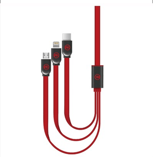 Cáp sạc đa năng WK 2 micro +1 lightning WDC-010