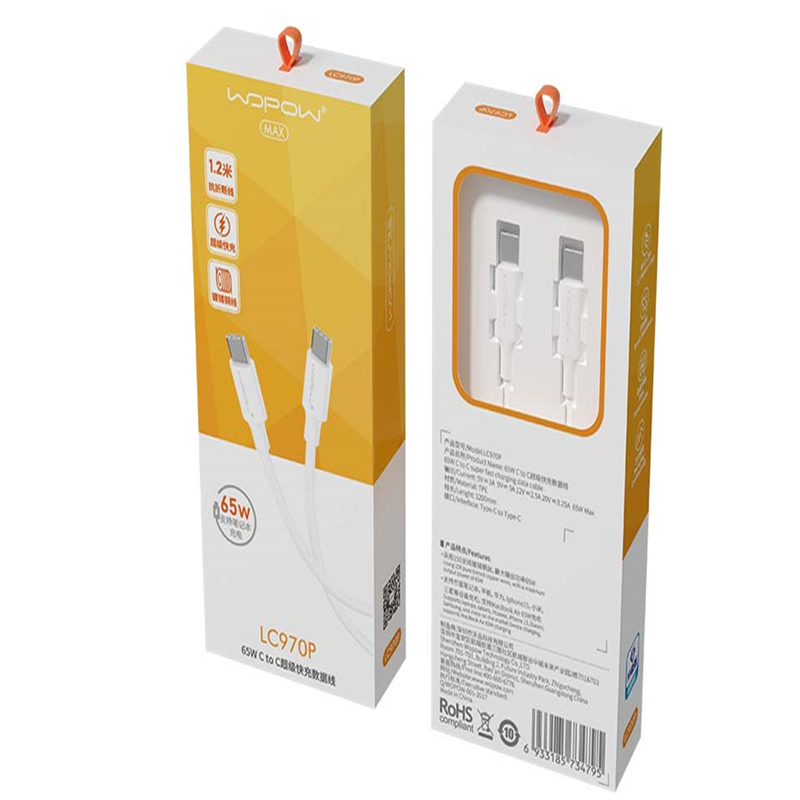 Cáp sạc nhanh Wopow Type C to Type C 65w LC970P