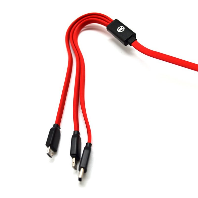 Cáp sạc đa năng 3 in 1 WK WDC-010 Platinum 3 in 1 cable