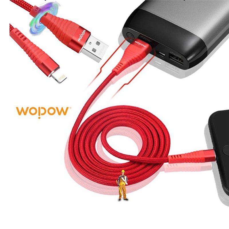 Cáp sạc Lightning 1m Wopow LC915