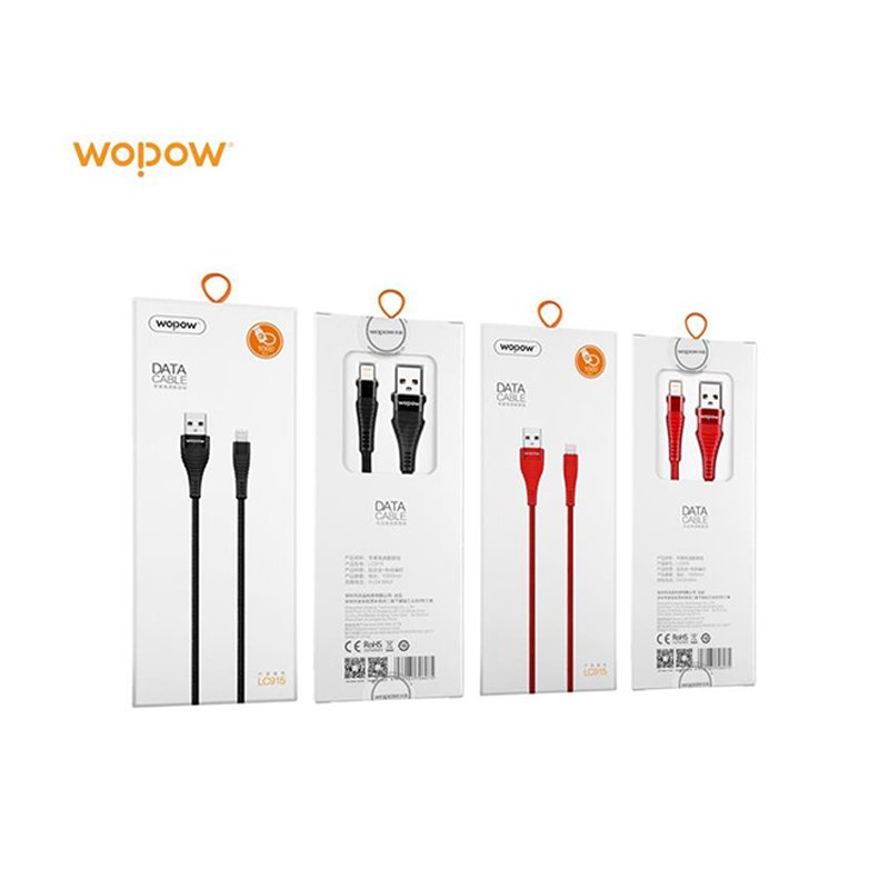 Cáp sạc Lightning 1m Wopow LC915