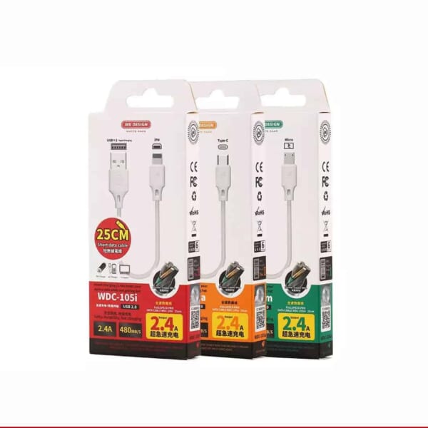 Cáp sạc micro WK WDC-105 full speed pro 25cm