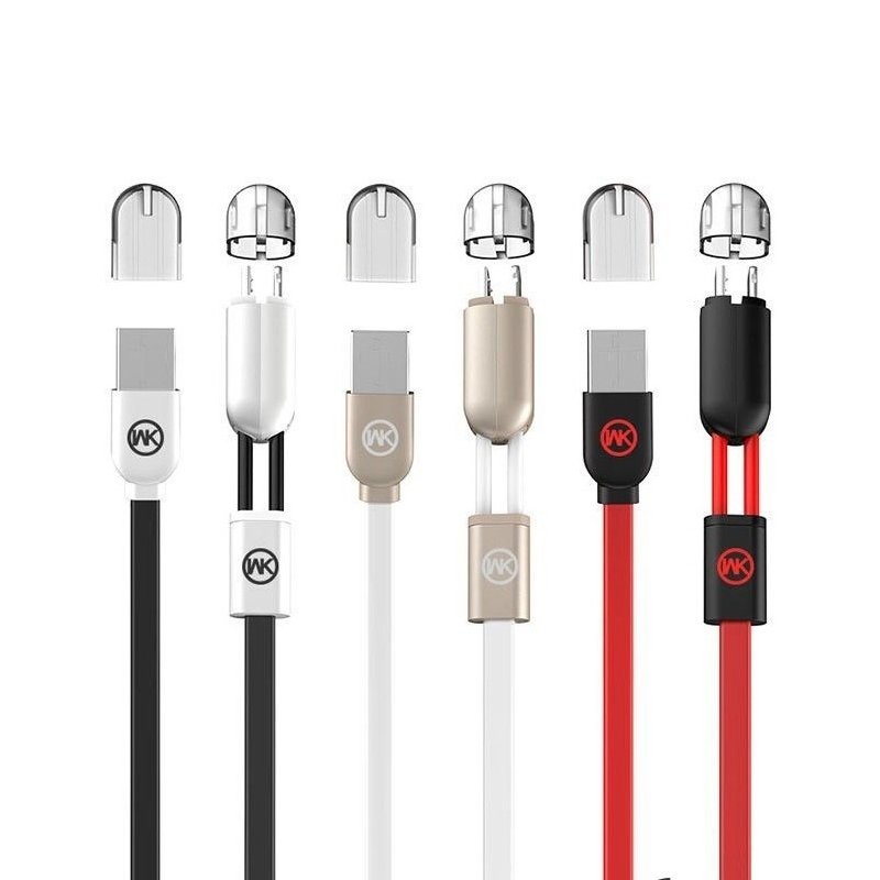 Cáp sạc WK 2 trong 1 (IOS + Android) WDC-001