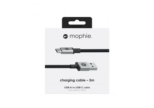 Cáp USB-A to USB-C  mophie 3M - Black - 409903208