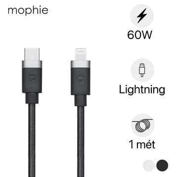 Cáp USB-C to Lightning mophie 1M Black - 409903202