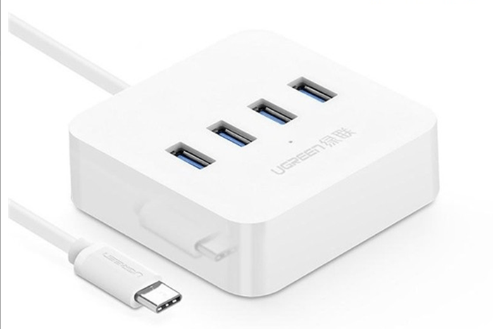 Cáp USB type C to 4 port USB 3.0 Ugreen cr113 40850