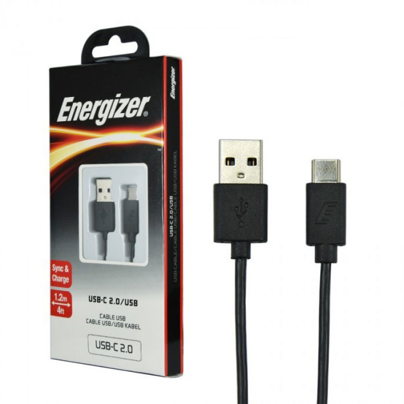 CÁP USB-C 2.0 A MALE ENERGIZER 1.2M C11C2AMG